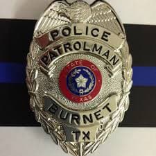 Burnet Police Department Badge
