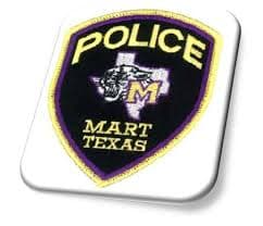 Mart Police Department Badge