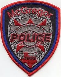 Mcgregor Police Department Badge