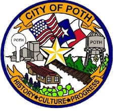 Poth Police Department Badge