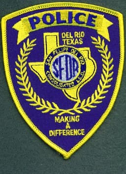 San Felipe Del Rio Cisd Police Department Badge