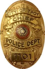 Troy Police Department Badge