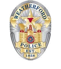 Weatherford Police Department Badge