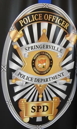 Springerville Police Department Badge