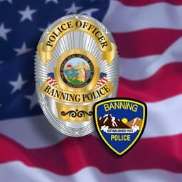 Banning Police Department Badge