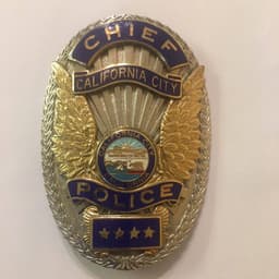 California City Police Department Badge
