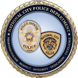 National City Police Department Badge