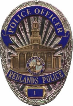 Redlands Police Department Badge