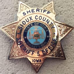 Sioux County Sheriffs Office Badge