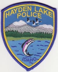 Hayden Lake Police Department Badge