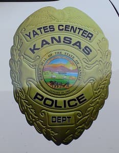 Yates Center Police Department Badge