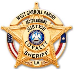West Carroll Parish Sheriffs Office Badge