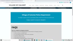 Calumet Police Department Badge