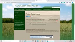 Napoleon Police Department Badge