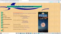 Port Austin Police Department Badge