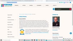 Portage Police Department Badge