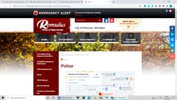 Romulus Police Department Badge