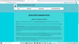 Silver Creek Township Police Department Badge