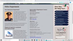 Sparta Police Department Badge