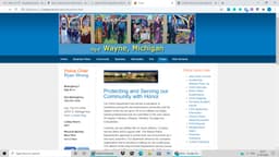 Wayne Police Department Badge