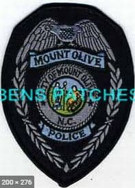 Mount Olive Police Department Badge