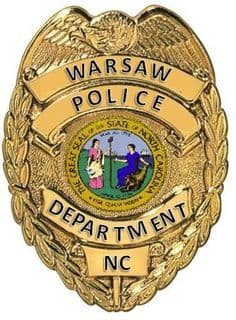 Warsaw Police Department Badge