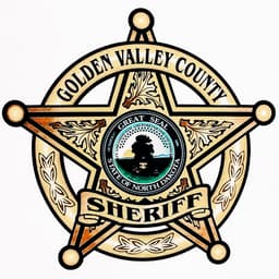 Golden Valley County Sheriffs Office Badge