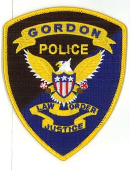 Gordon Police Department Badge