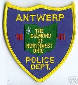 Antwerp Police Department Badge