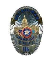 Harrah Police Department Badge