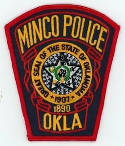 Minco Police Department Badge