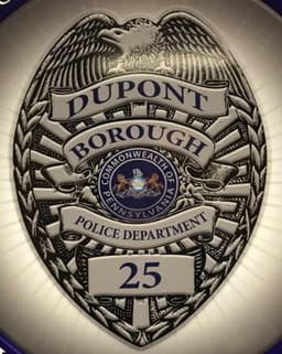 Dupont Borough Police Department Badge