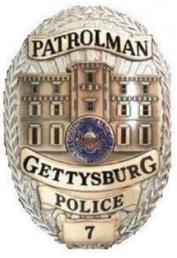 Gettysburg Borough Police Department Badge