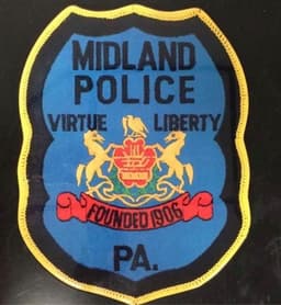 Midland Borough Police Department Badge