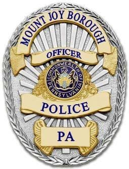 Mount Joy Police Department Badge