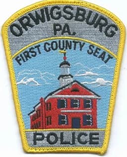 Orwigsburg Borough Police Department Badge