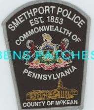Smethport Police Department Badge