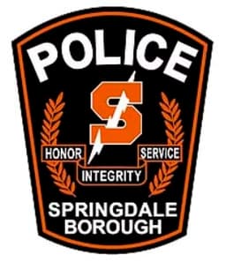 Springdale Borough Police Department Badge