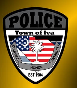 Iva Police Department Badge