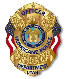 Hurricane Police Department Badge