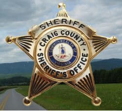 Craig County Sheriffs Office Badge