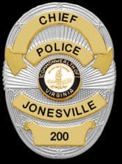 Jonesville Police Department Badge