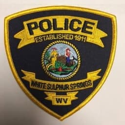 White Sulphur Springs Police Department Badge